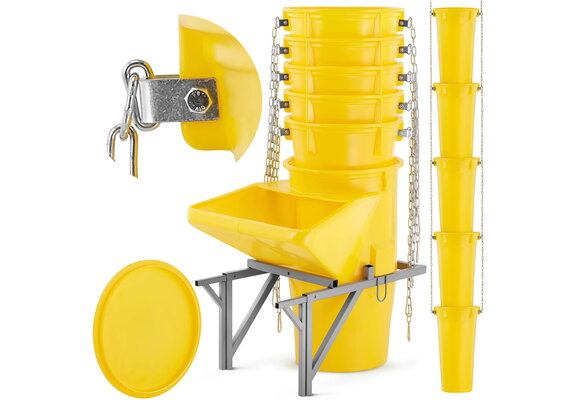 Stortkoker - met draagconstructie - 10m - 11-delig - Ø 60-41 cm