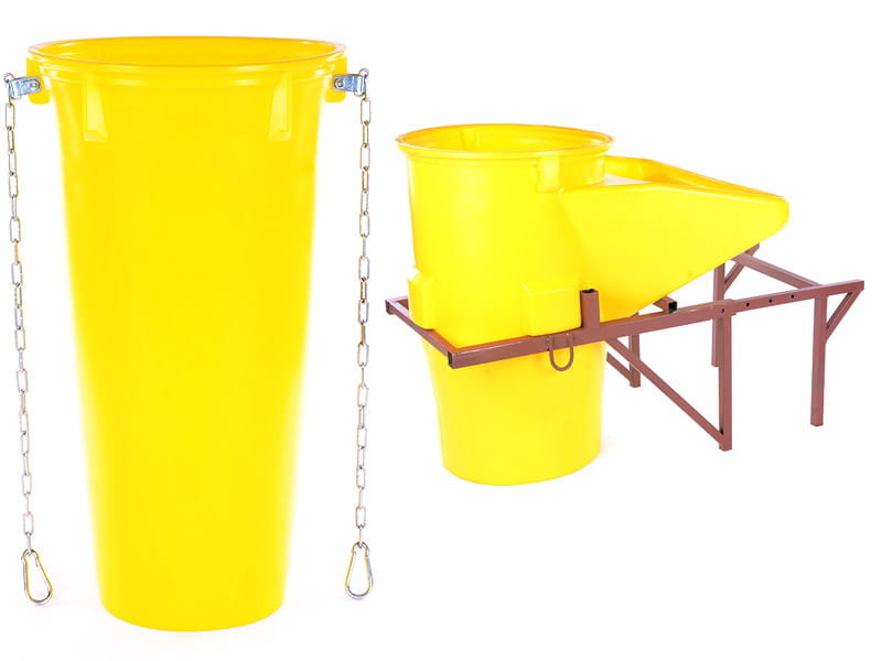 Stortkoker - met draagconstructie - 10m - 11-delig - Ø 60-41 cm