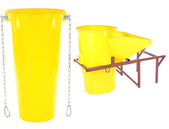 Stortkoker - met draagconstructie - 18m - 19-delig - Ø 60-41 cm