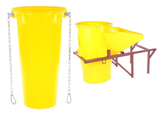 Stortkoker - met draagconstructie - 18m - 19-delig - Ø 60-41 cm