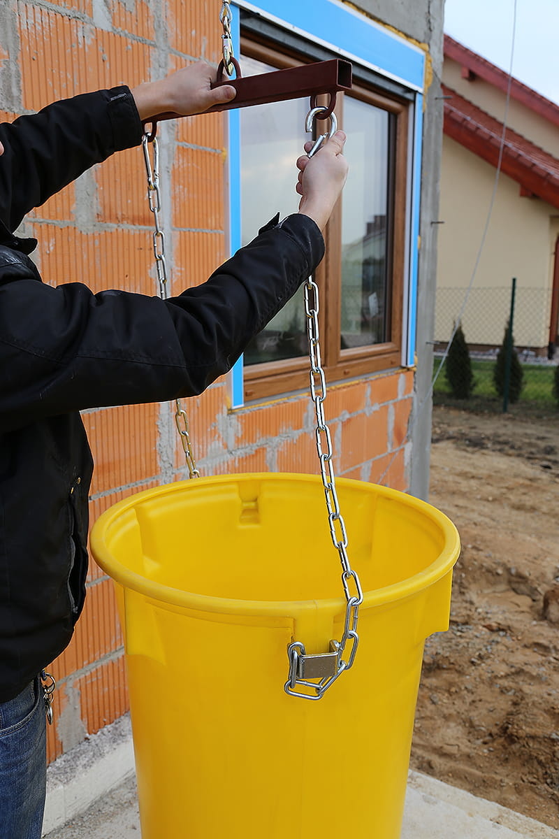 Stortkoker - met draagconstructie - 18m - 19-delig - Ø 60-41 cm