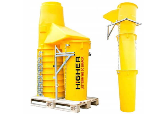 Stortkoker - met draagconstructie - 8m - 9-delig - Ø 60-41 cm