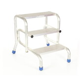 Opstap - plateautrap - 3 treden - 82,7x69x73,5cm - aluminium