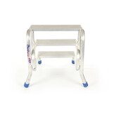 Opstap - plateautrap - 3 treden - 82,7x69x73,5cm - aluminium