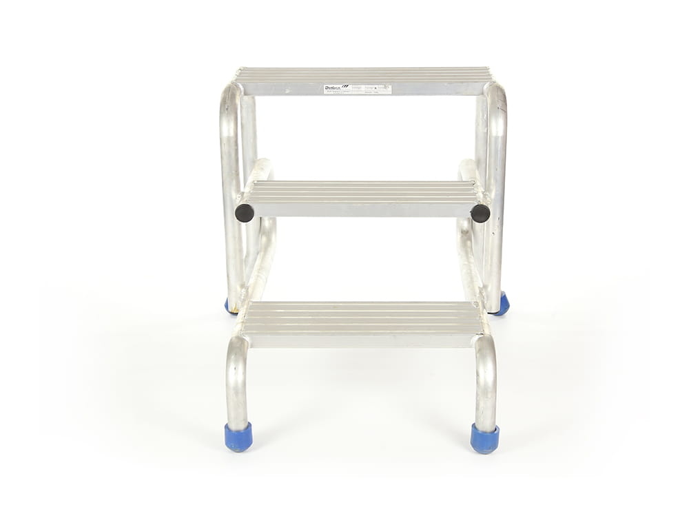 Opstap - plateautrap - 3 treden - 82,7x69x73,5cm - aluminium