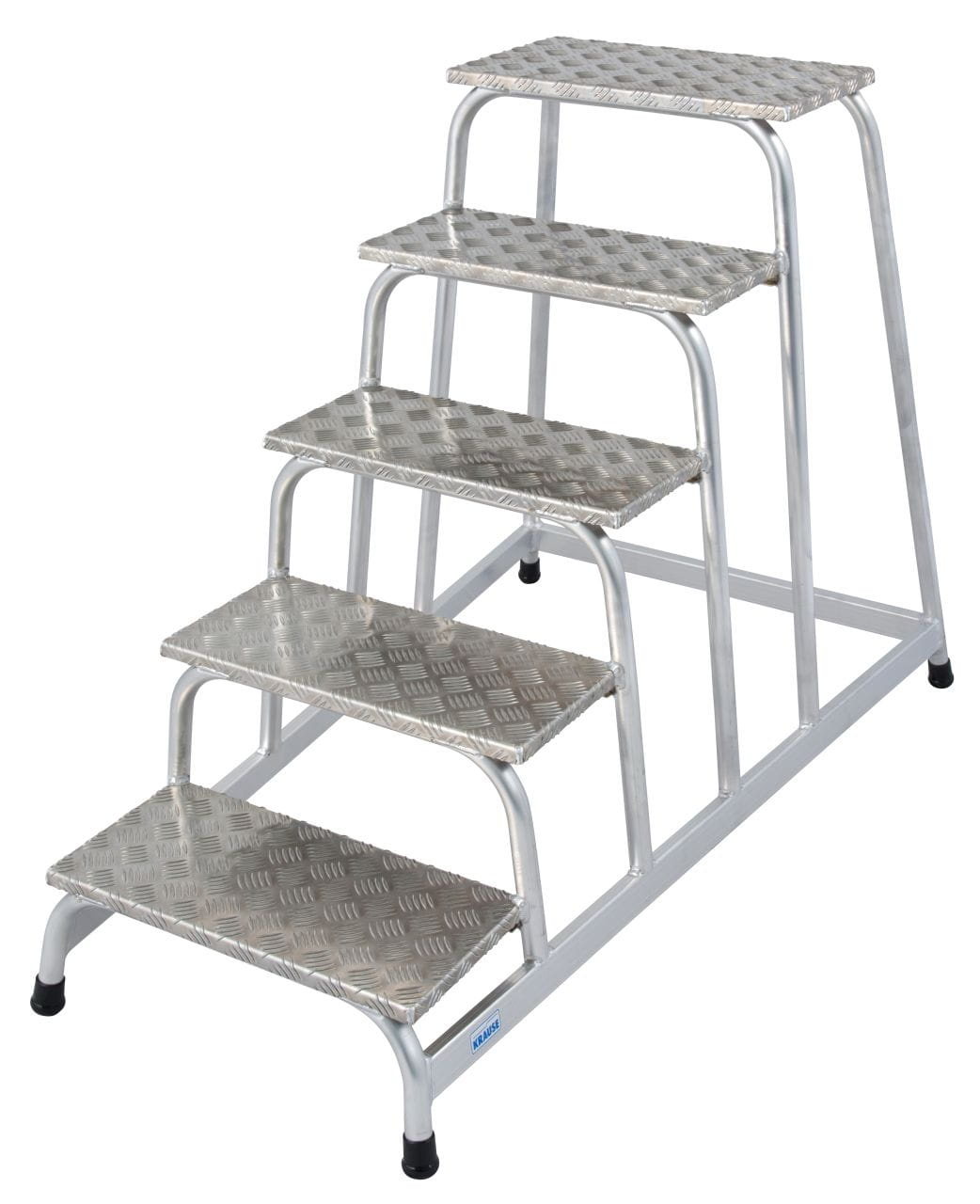 Opstapje - Opstap kruk - 5 treden - aluminium - 100 cm hoog