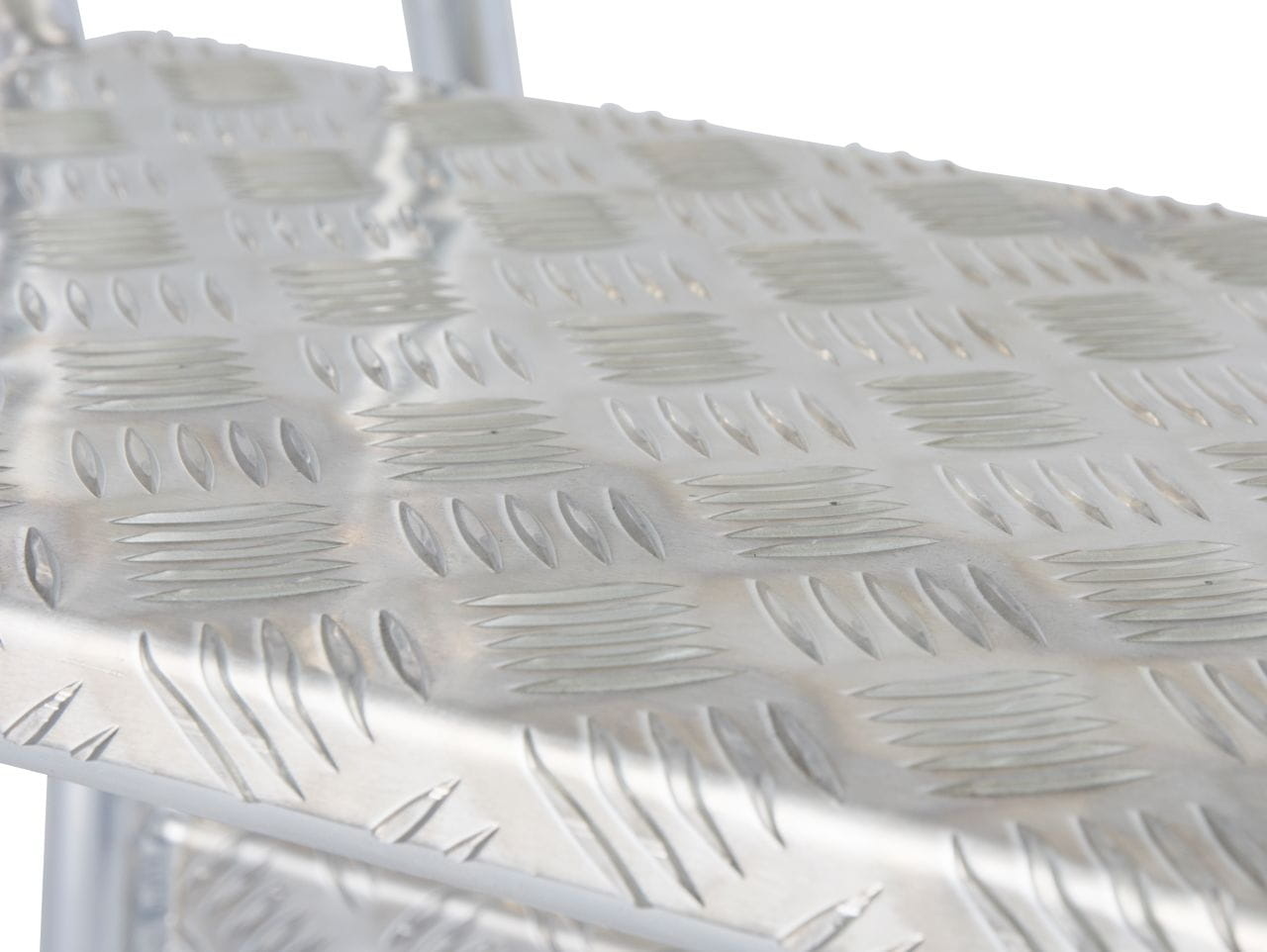 Opstapje - Opstap kruk - 5 treden - aluminium - 100 cm hoog
