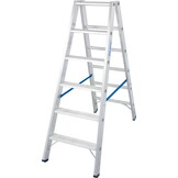 Huishoudtrap - ladder - 2x 6 treden - aluminium - 95 cm hoog