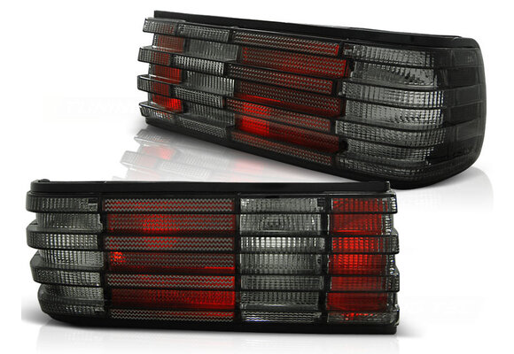 Achterlichten geschikt voor Mercedes S-Klasse W126 82-93 - rood smoke