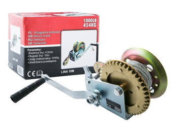 Handlier - 454 kg - 10 m kabellengte - gegoten haak