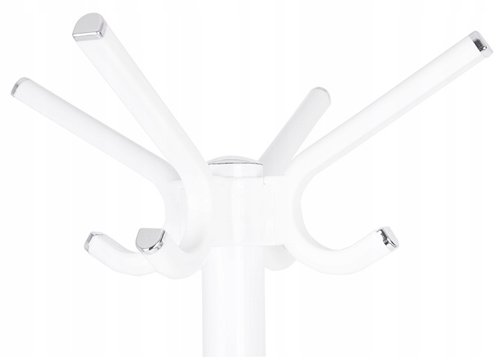 Staande kapstok 180 cm - staal – wit