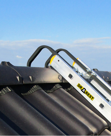 Nokhaak - dakhaak voor ladders - 50x22 cm - zwart