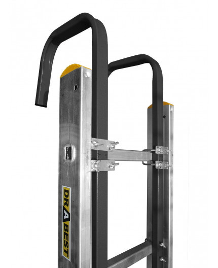 Nokhaak - dakhaak voor ladders - 50x22 cm - zwart