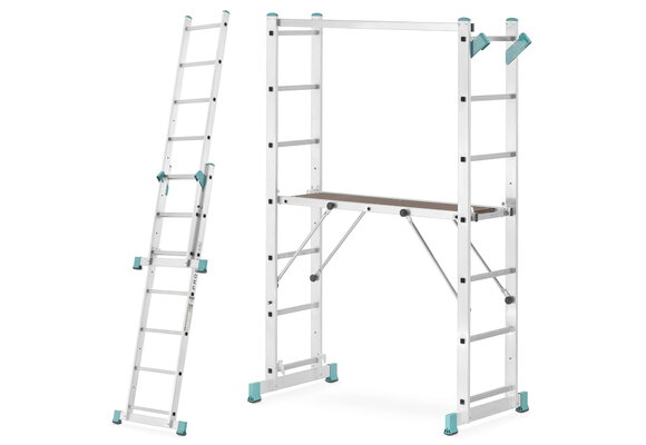 Kamersteiger en ladder - 6 in 1 - 300 cm werkhoogte - opvouwbaar