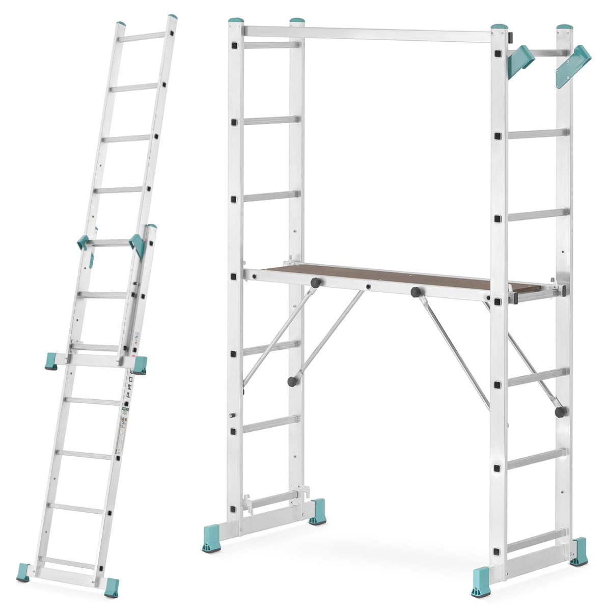 Kamersteiger en ladder - 6 in 1 - 300 cm werkhoogte - opvouwbaar