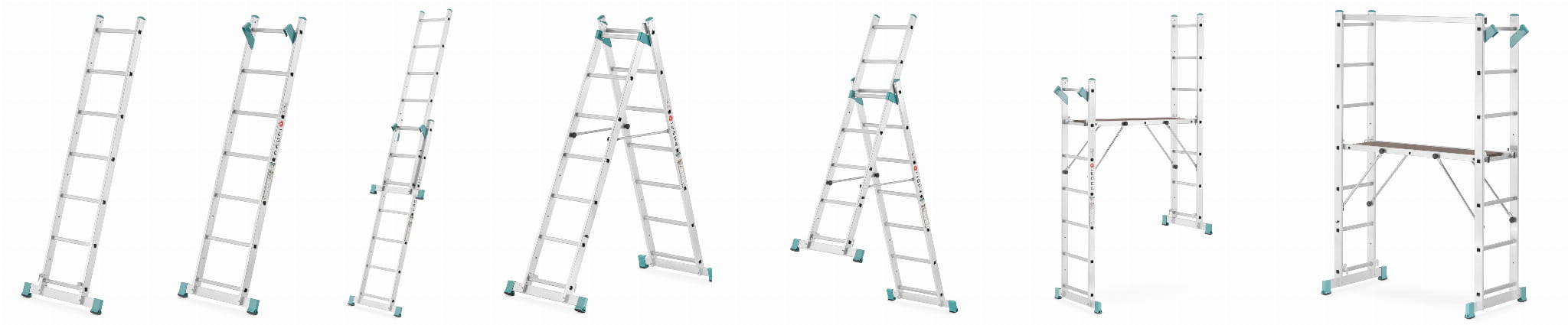 Kamersteiger en ladder - 6 in 1 - 300 cm werkhoogte - opvouwbaar