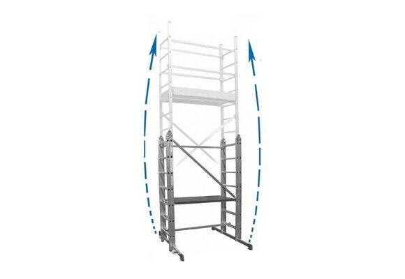 Krause Corda - vouwsteiger - 4,85m werkhoogte - lichtgewicht