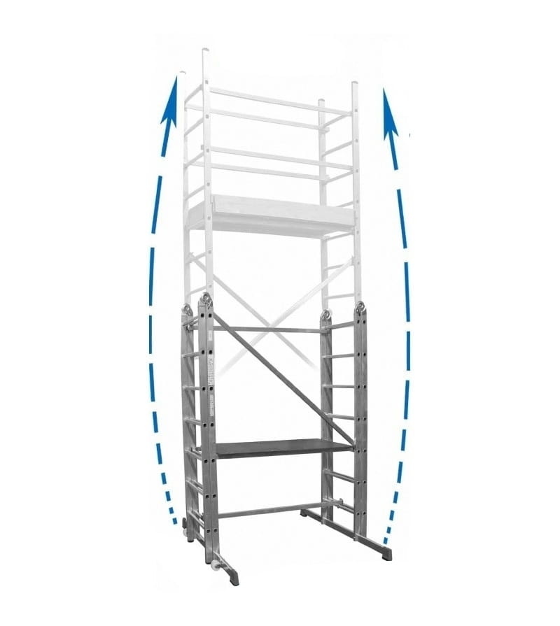 Krause Corda - vouwsteiger - 4,85m werkhoogte - lichtgewicht