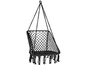 Hangstoel antraciet - nest stoel - 65x50 cm - tot 150 kg