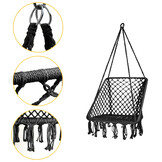 Hangstoel antraciet - nest stoel - 65x50 cm - tot 150 kg