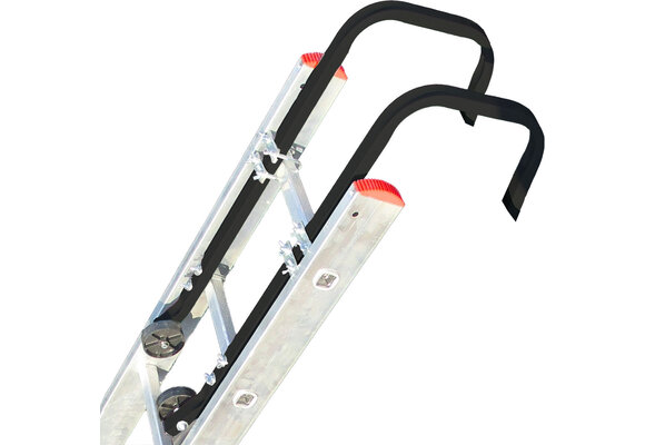 Nokhaak - dakhaak voor ladders - 50x22 cm - zwart