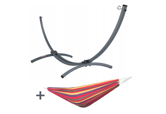 Hangmat standaard + rood hangmat - 364 cm - tot 300 kg
