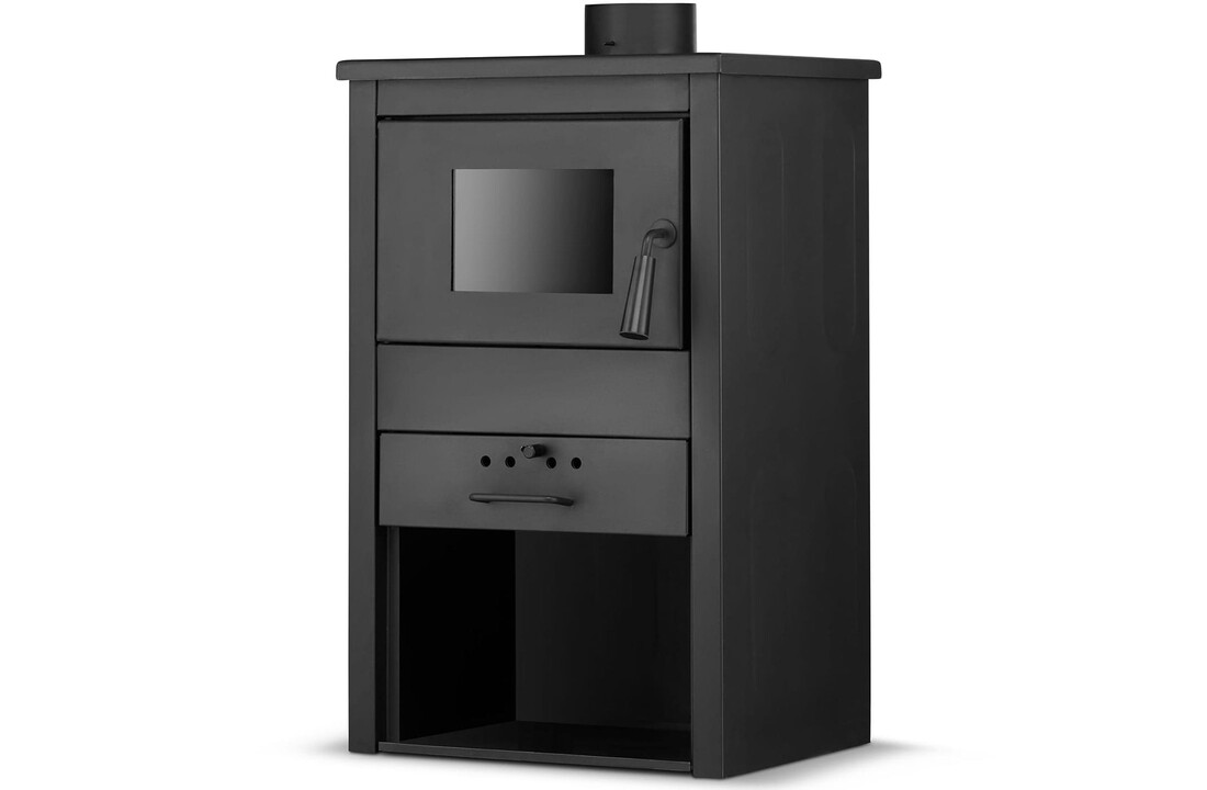 Vrijstaande houtkachel - met CV aansluiting - 10 kW