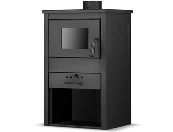 Vrijstaande houtkachel - met CV aansluiting - 10 kW