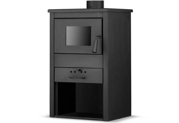 Vrijstaande houtkachel - met CV aansluiting - 10 kW