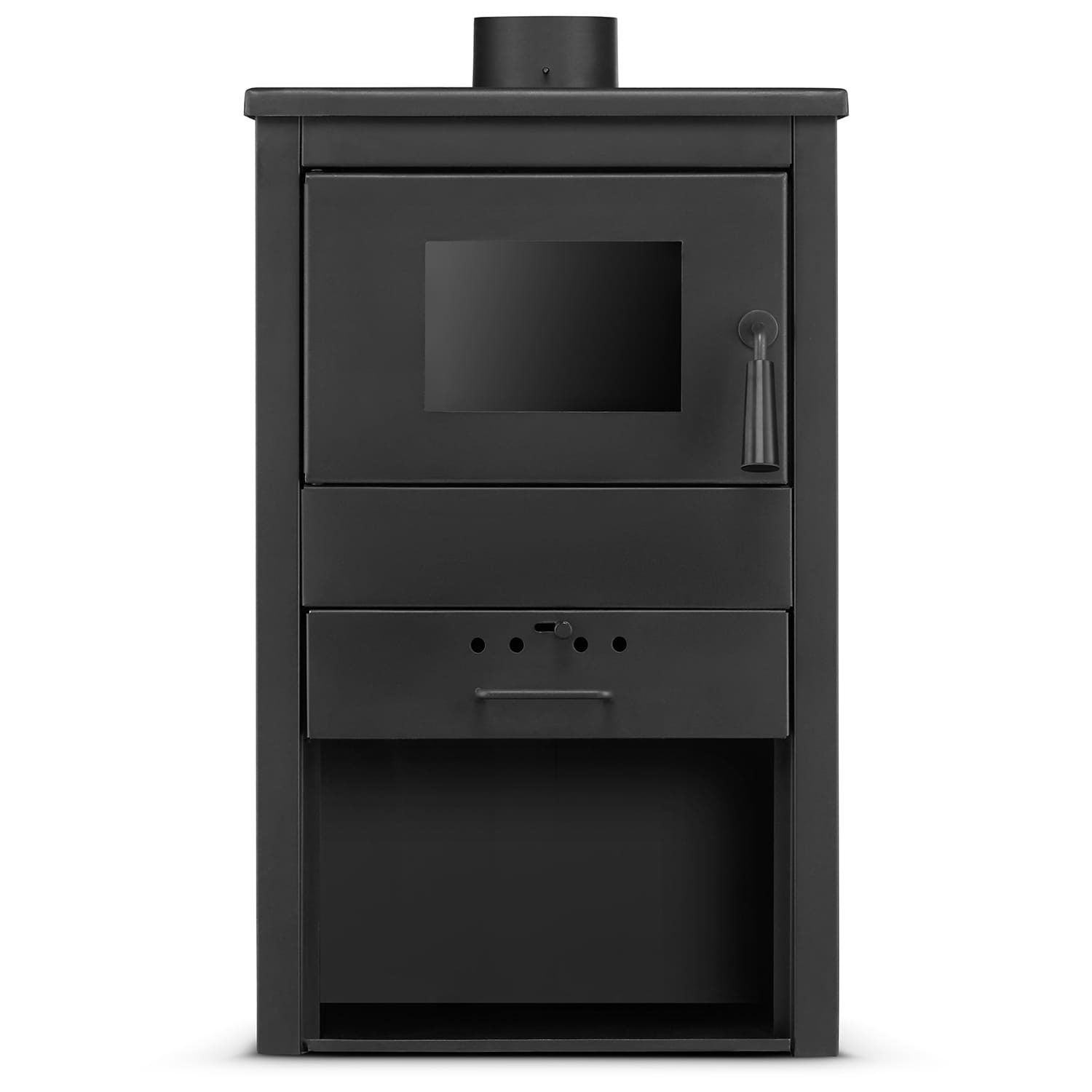 Vrijstaande houtkachel - met CV aansluiting - 10 kW