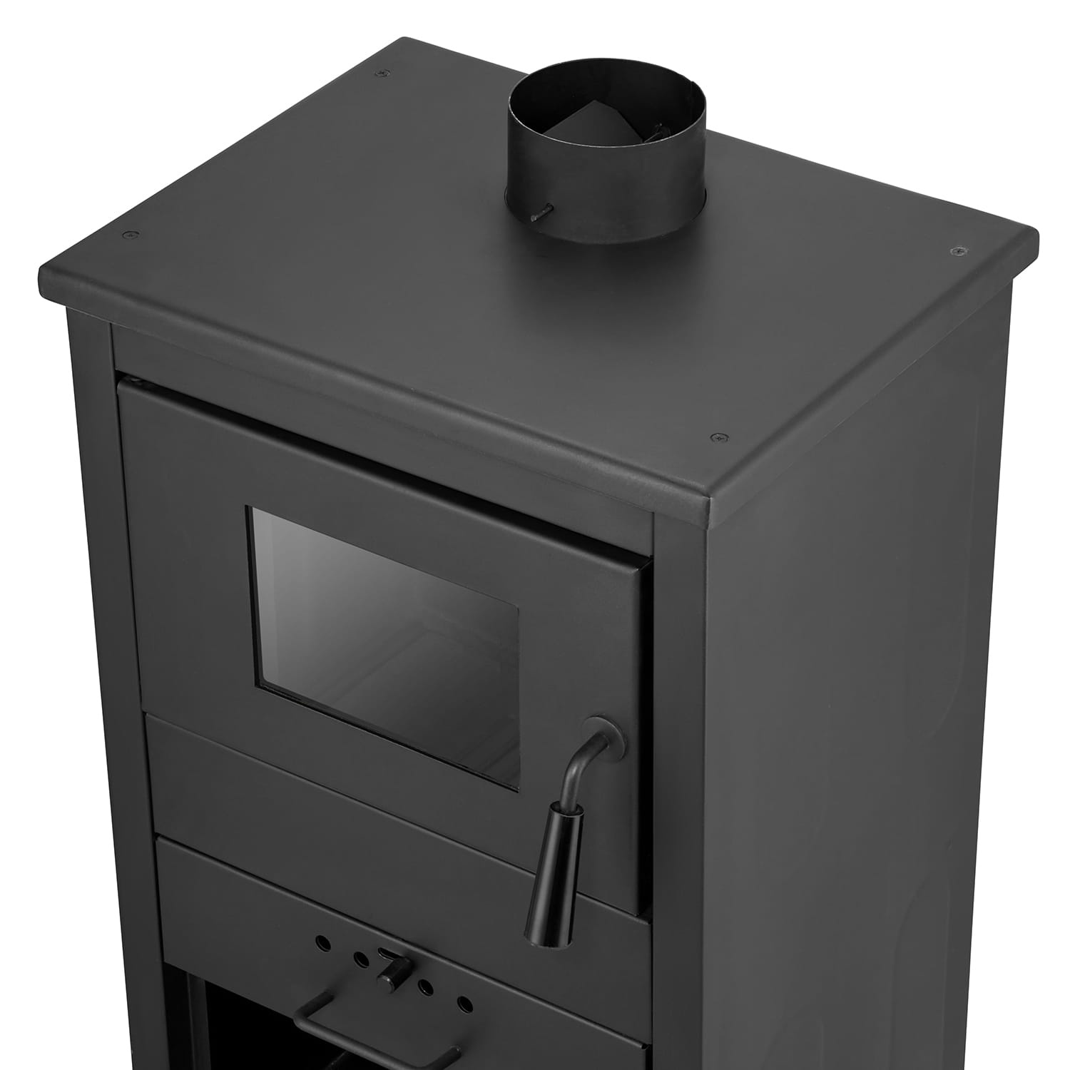 Vrijstaande houtkachel - met CV aansluiting - 10 kW