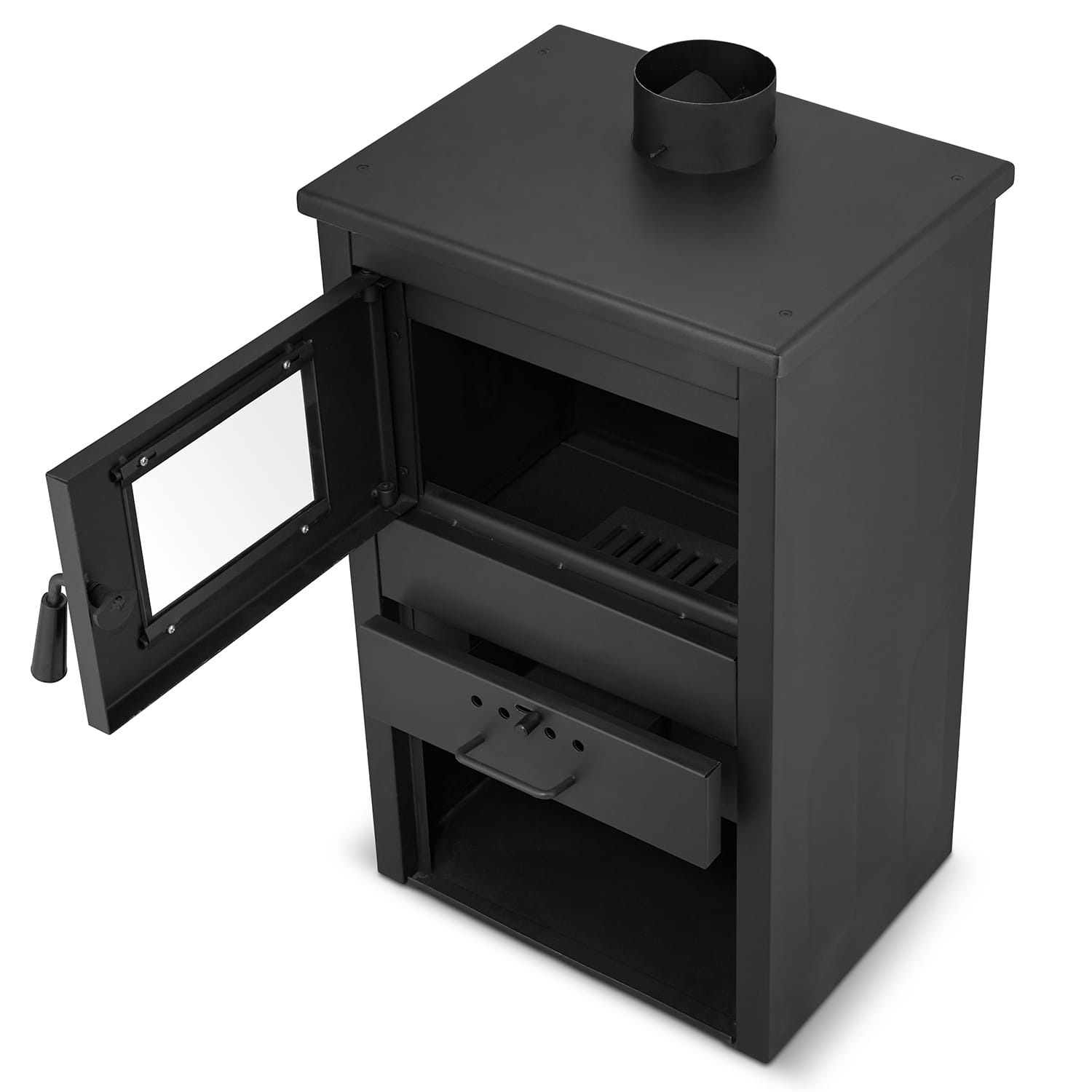 Vrijstaande houtkachel - met CV aansluiting - 10 kW