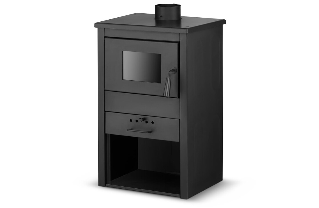 Vrijstaande houtkachel - met CV aansluiting - 10 kW