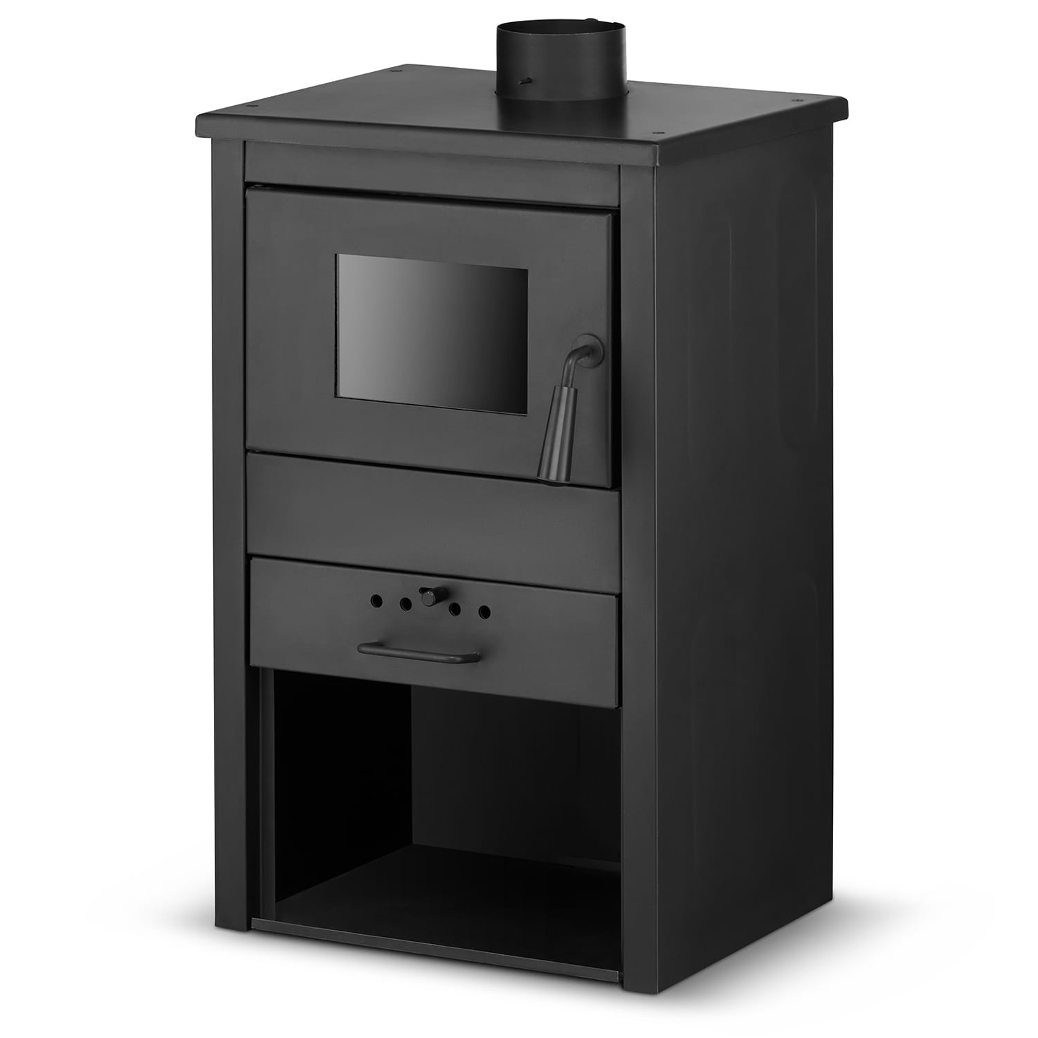 Vrijstaande houtkachel - met CV aansluiting - 10 kW