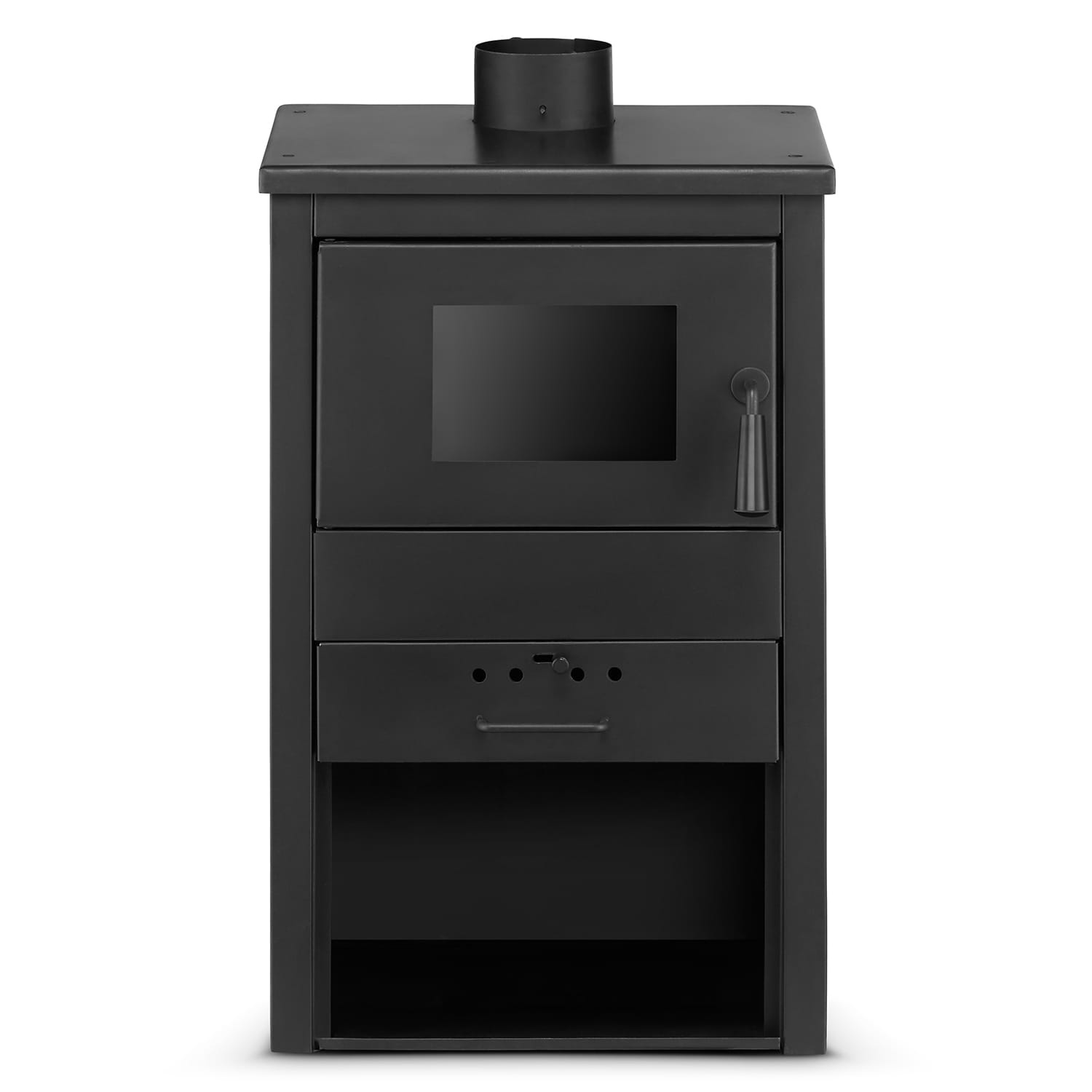 Vrijstaande houtkachel - met CV aansluiting - 10 kW