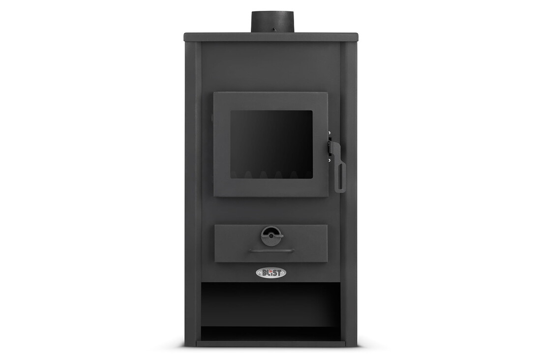 CV houtkachel met watermantel - 22kW - antraciet