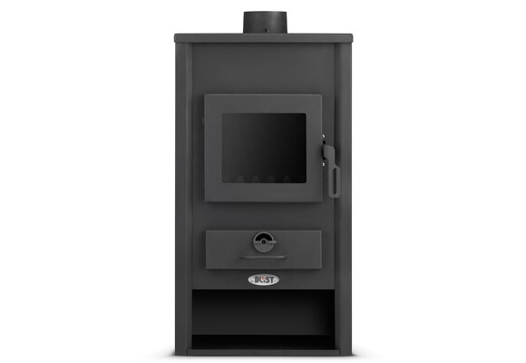 CV houtkachel met watermantel - 22kW - antraciet