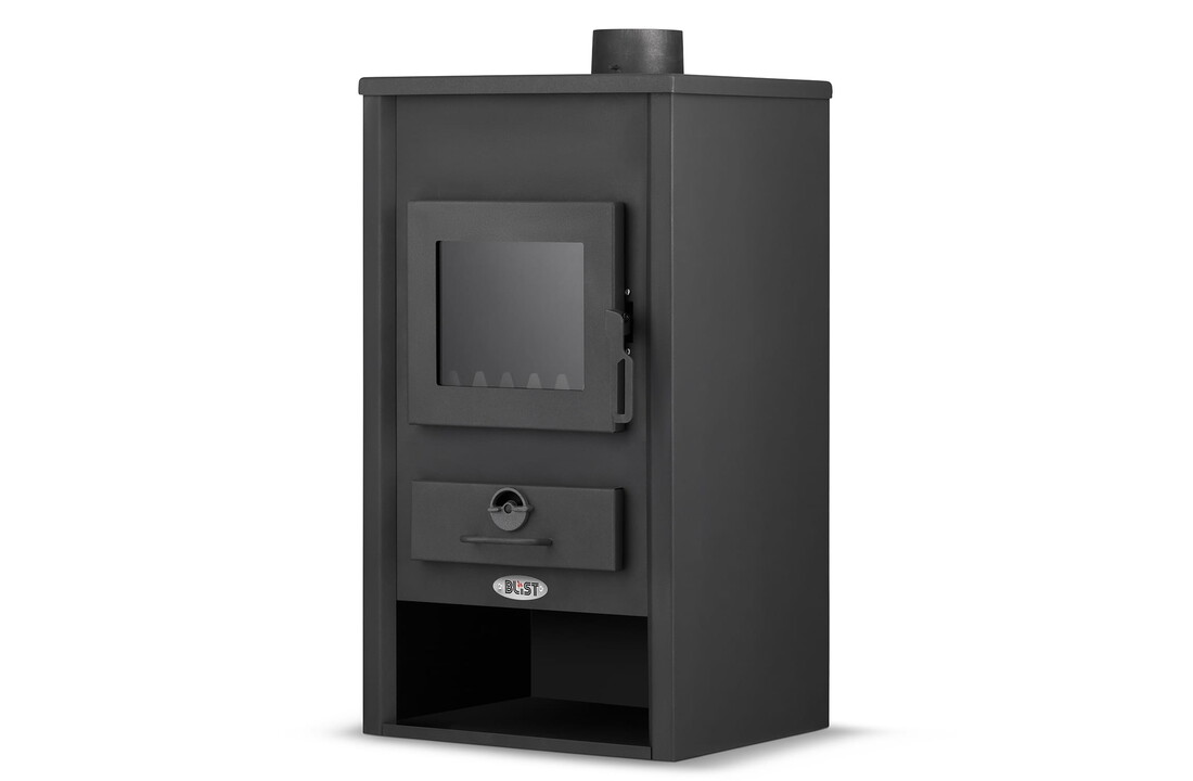 CV houtkachel met watermantel - 22kW - antraciet