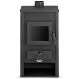 CV houtkachel met watermantel - 22kW - antraciet