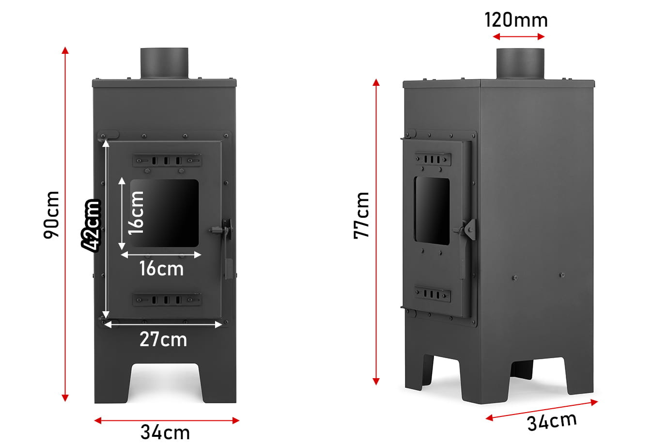 Houtkachel - 7,5 kW - A+ ECO-DESIGN