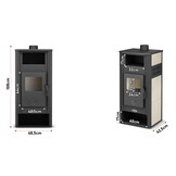 Houtkachel - keramische tegelkachel - 9,4kW