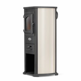Houtkachel - antraciet & beige - 8,5kW