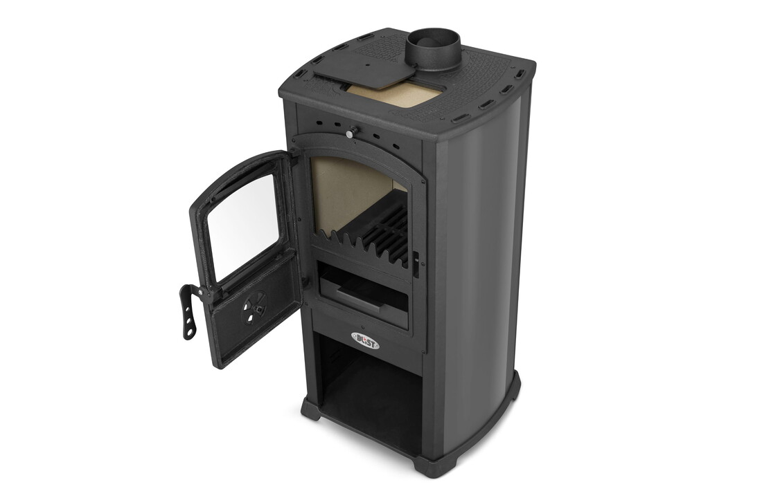 Houtkachel Modena - met gietijzeren verwarmingsplaat – 7,3 kW