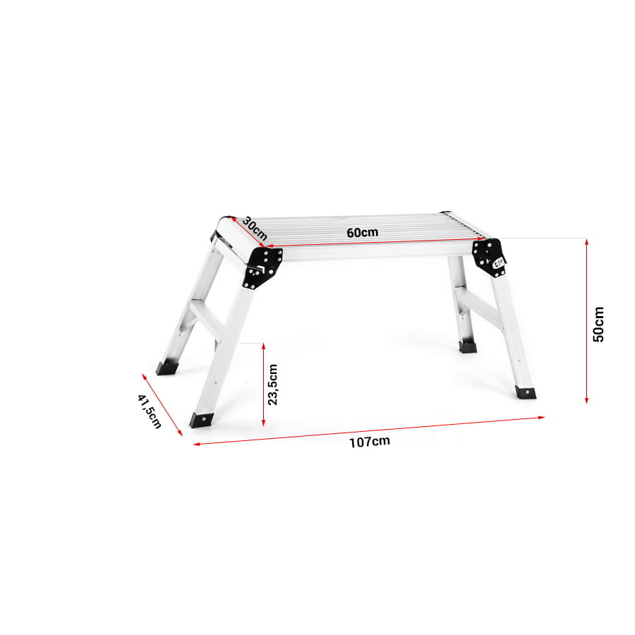 Werkplatform - 2.50 m werkhoogte - 150 kg max.