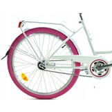 Meisjesfiets - 24 inch - zeer robuust - roze wit