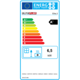 Houtkachel - energielabel A - 6,5 kW - rood