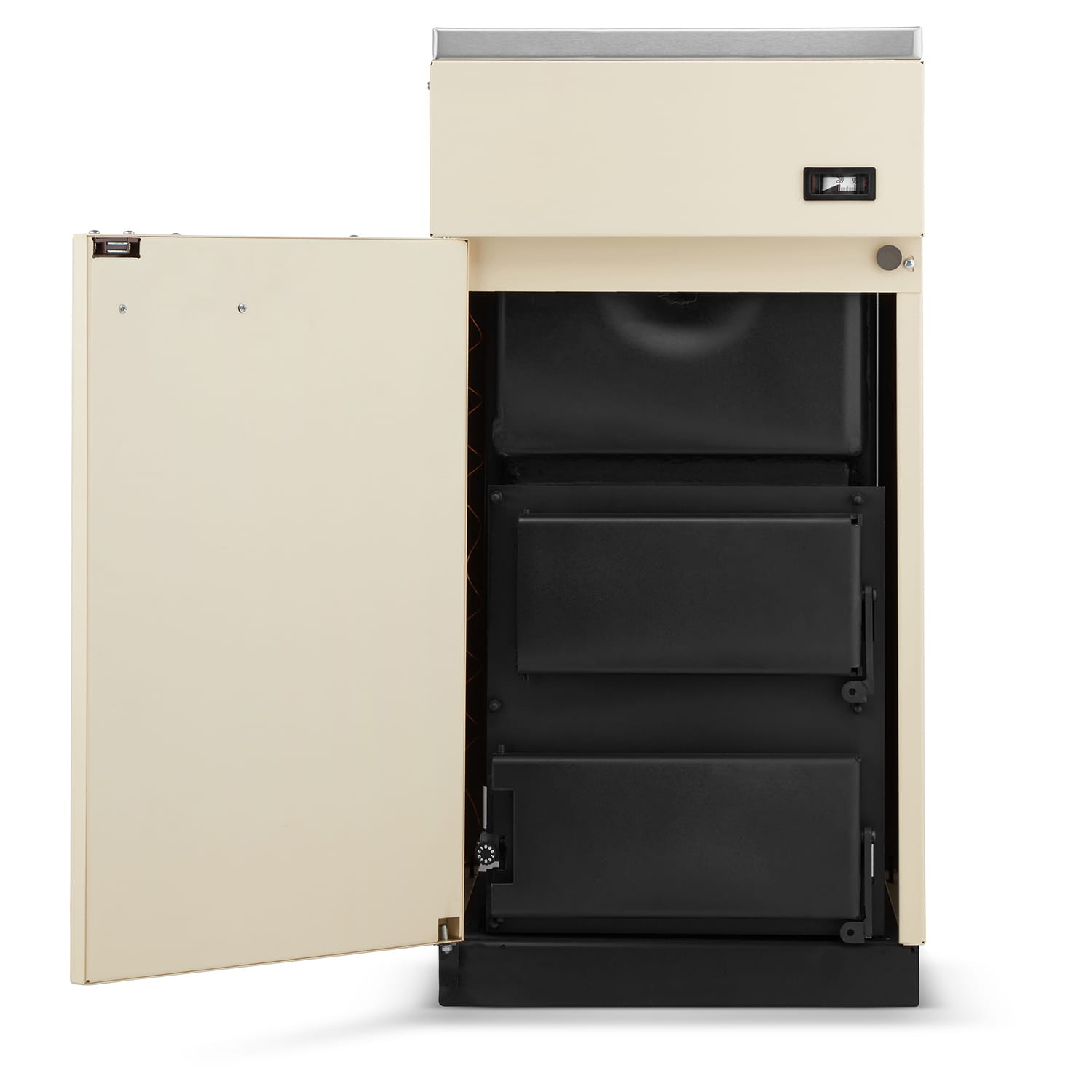 CV houtkachel - beige - energielabel: A+ - 17 kW