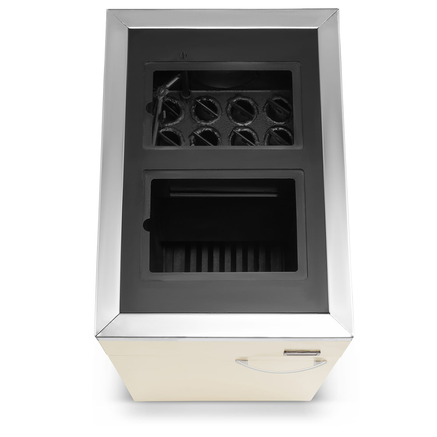 CV houtkachel - beige - energielabel: A+ - 17 kW