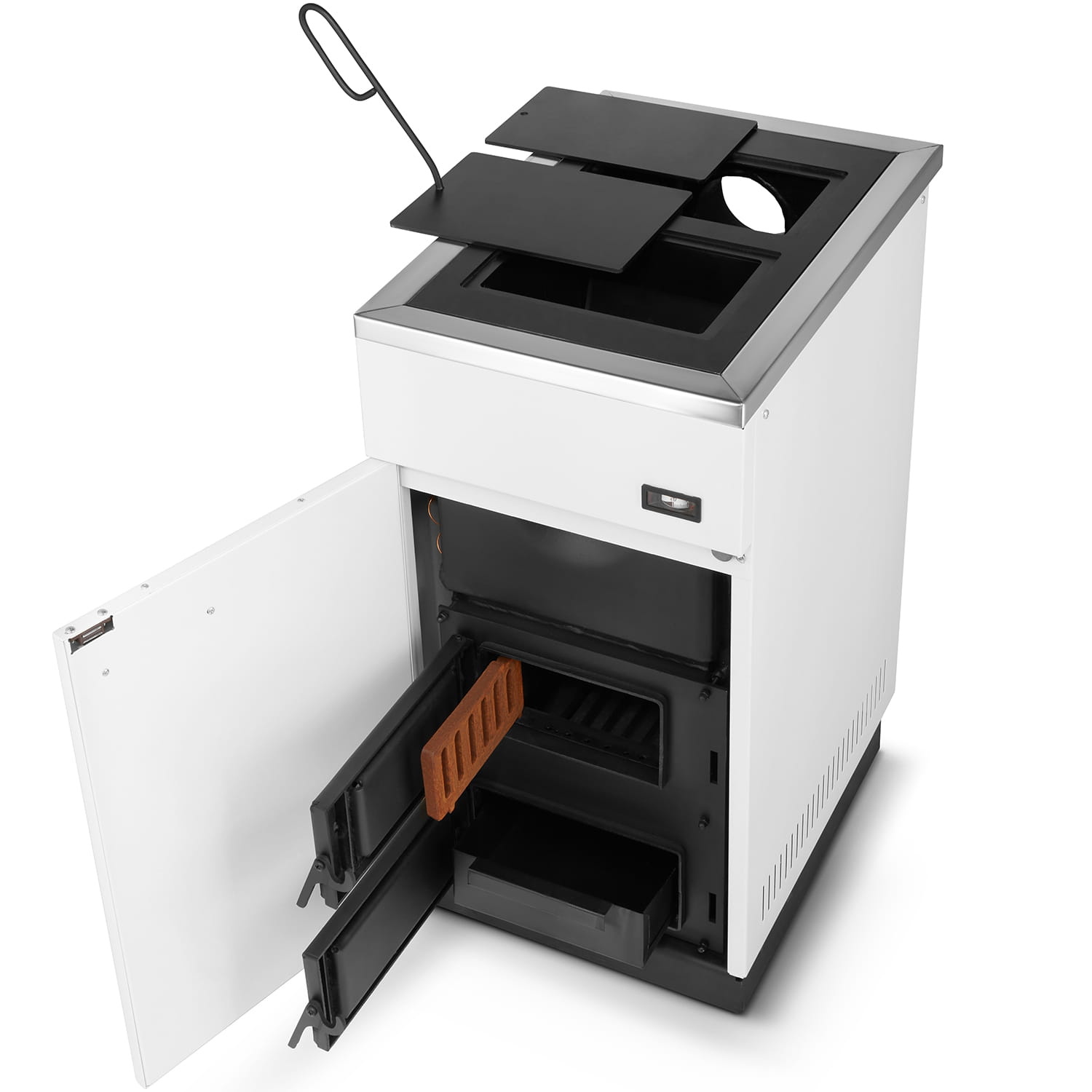CV houtkachel - wit - energielabel: A+ - 17 kW