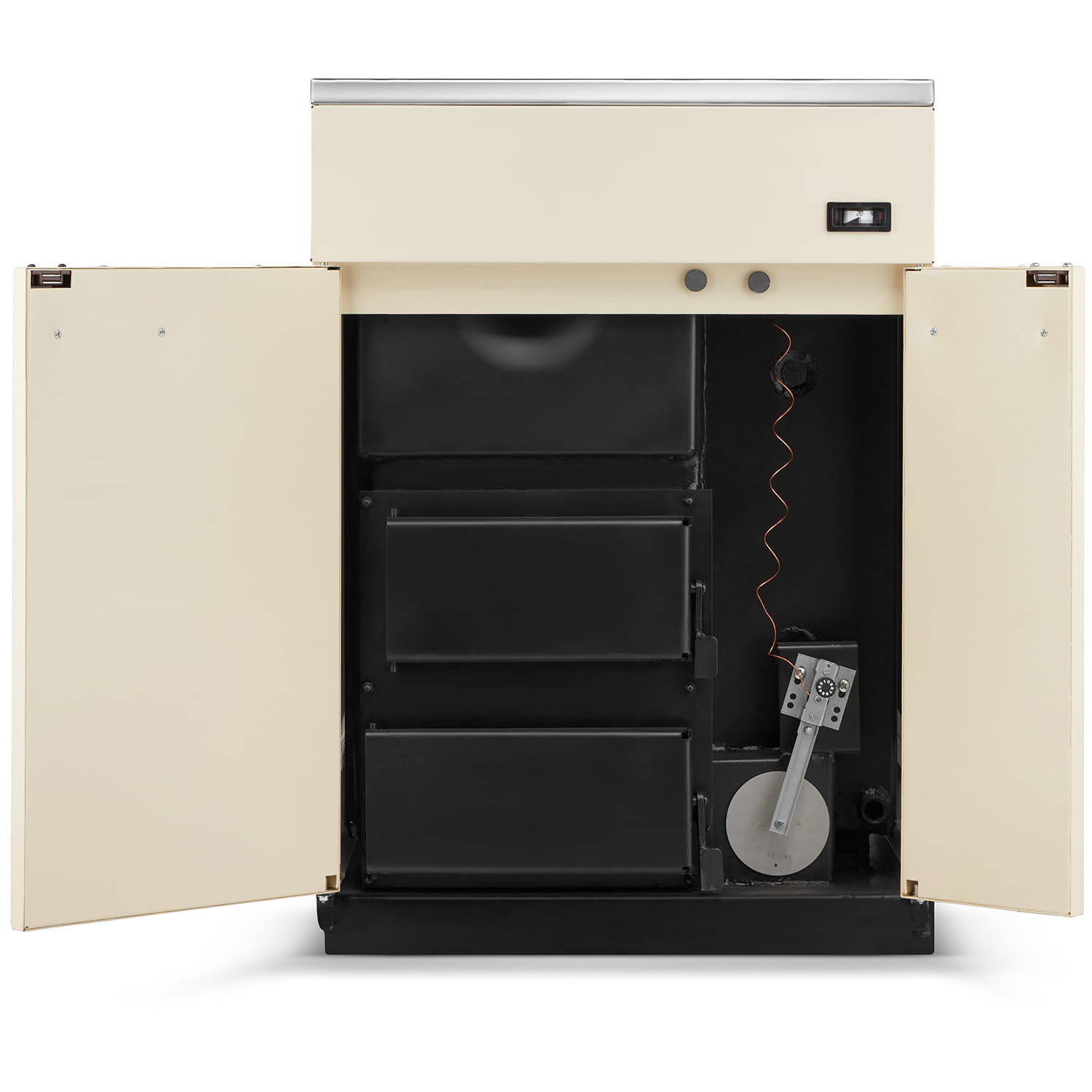 CV houtkachel - beige - energielabel: A+ - 20 kW